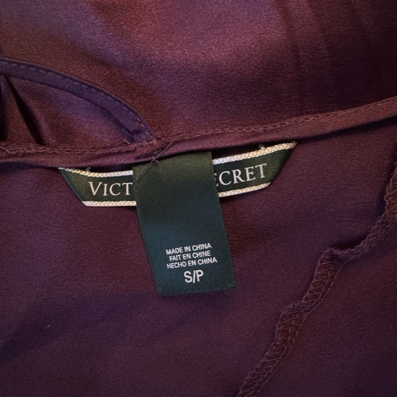 Victoria’s Secret Plum Satin Crossback Slip Dress - Picture 6 of 7